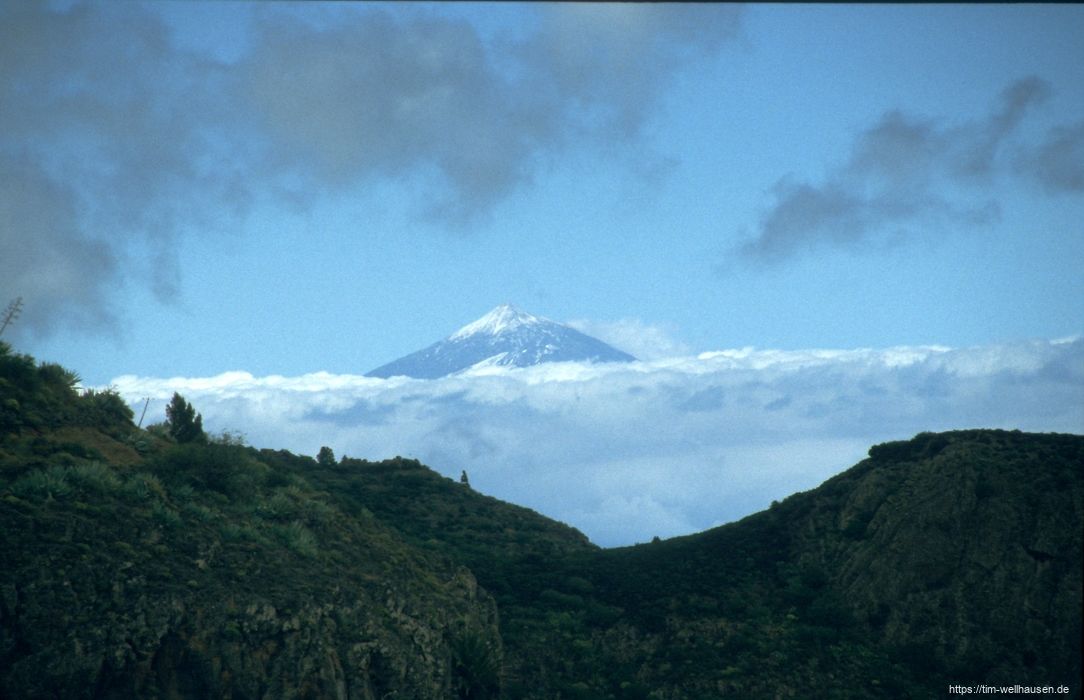 Bilder aus La Gomera - Blick auf den Teide von Teneriffa