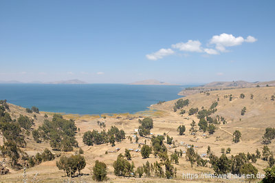 Wieder zurück im Andenhochland: Von La Paz aus Richtung Peru liegt der Titicaca-See.