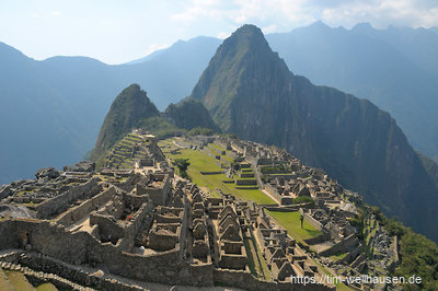 Der klassische Ausblick auf Machu Picchu