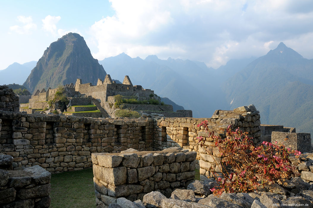 Ein etwas weniger bekannter Blick aus dem Königspalast von Machu Picchu.