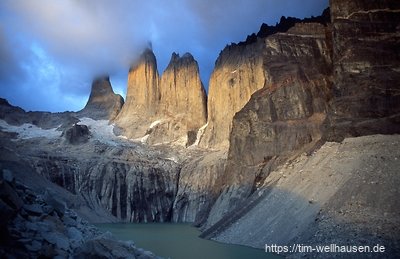 Die Torres del Paine im Morgenlicht