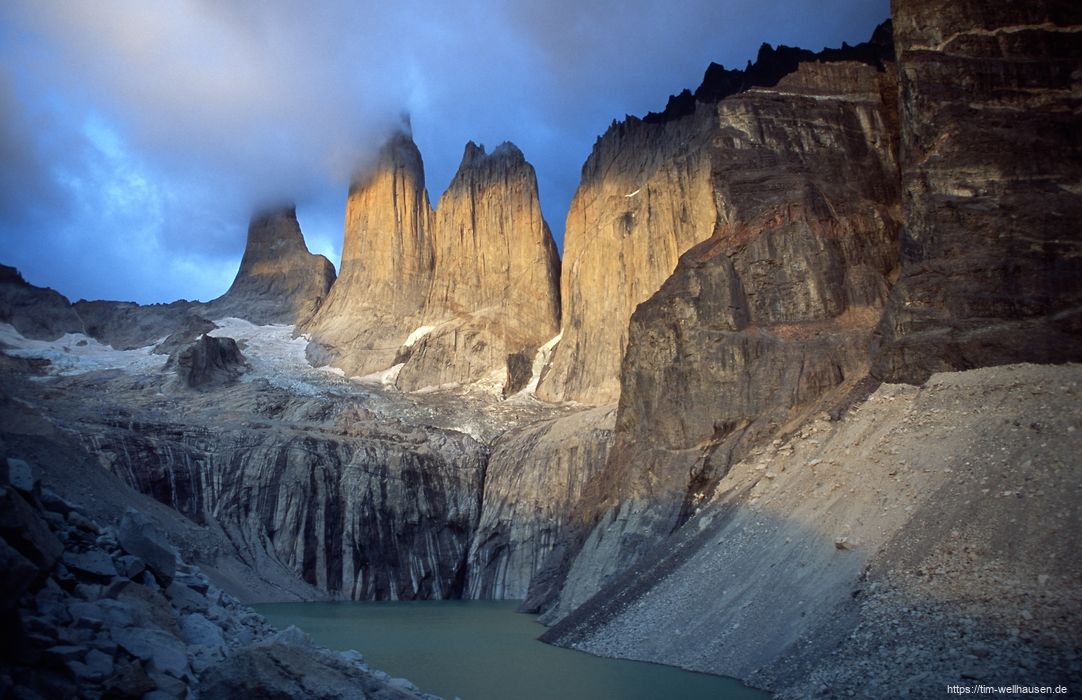 Die Torres del Paine im Morgenlicht