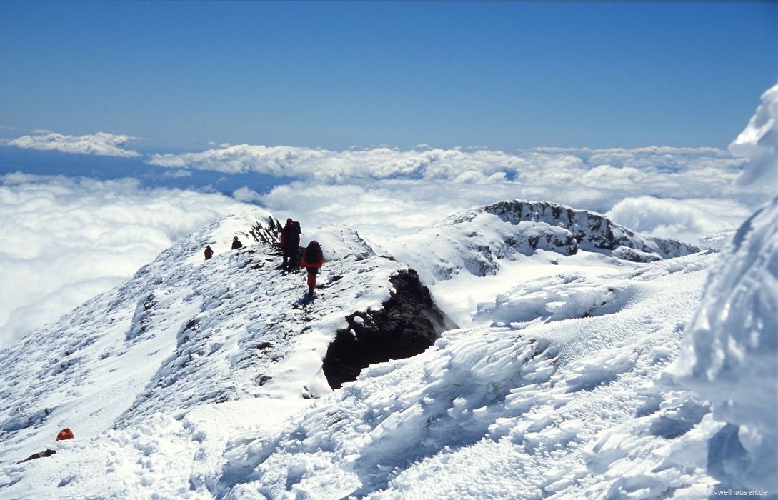 Der Kraterrand des Villarrica