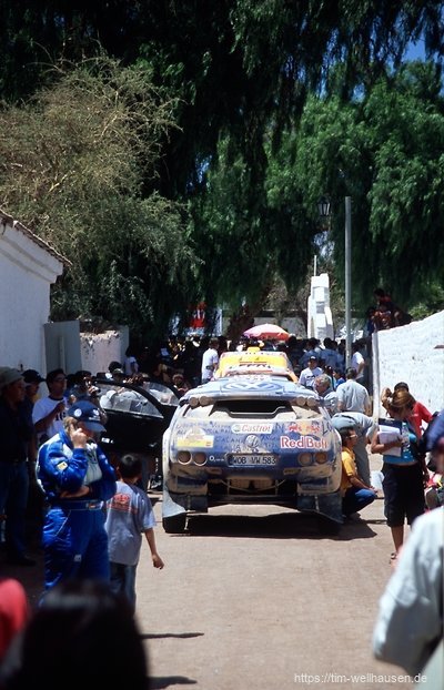 Das Ende der Rally Patagonien-Atacama in San Pedro mit Jutta Kleinschmidt als Dritter