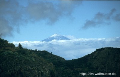 Blick auf den Teide von Teneriffa