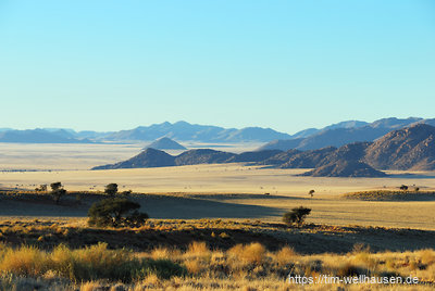 Morgendlicher Blick über das Namib Rand Reserve.
