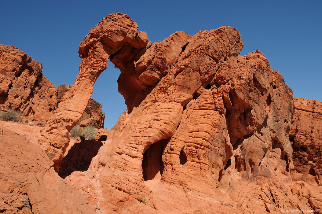 Unsere Reise begann im Valley of Fire nahe Las Vegas mit dem Elephant-Rock.