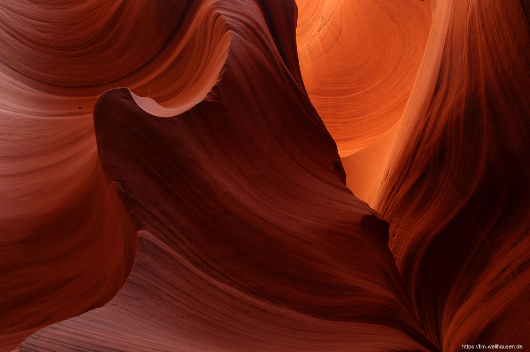 Farben und Strukturen im Lower Antilope Canyon