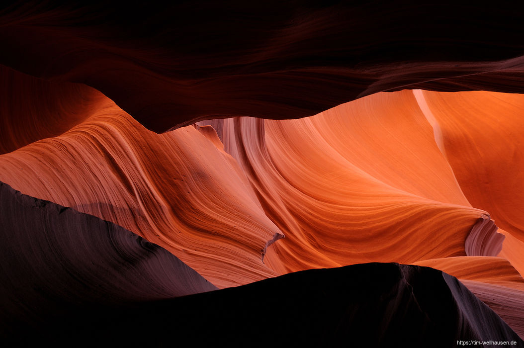 Blick aus dem Lower Antilope Canyon