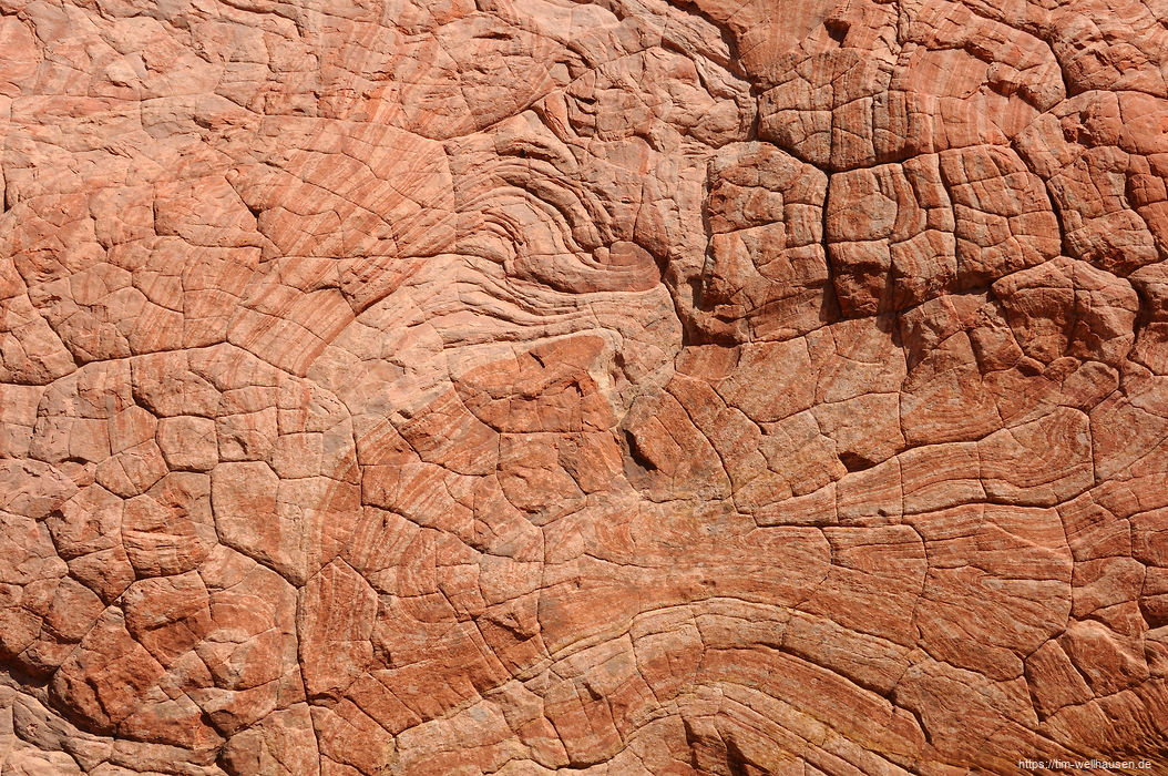 Ein Ausschnitt aus der Canyonwand.