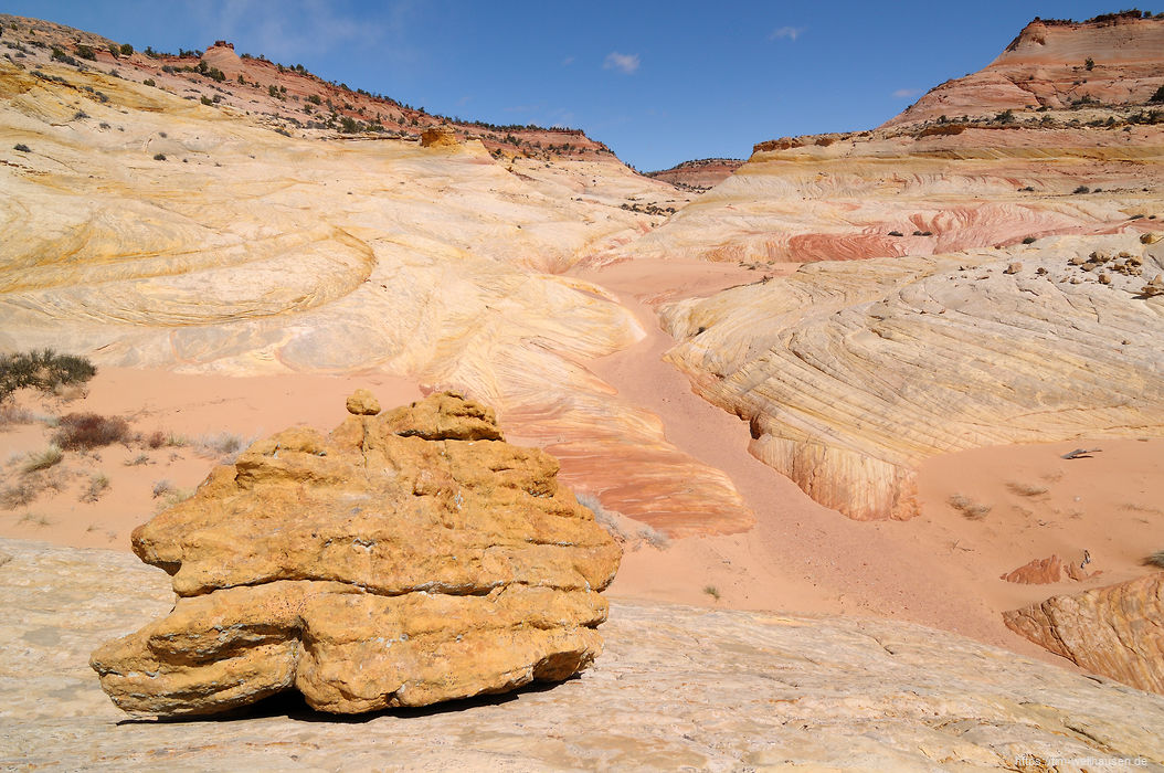 Ein weiterer Höhepunkt aus der Kategorie "Einsam Wandern durch spektakuläre Landschaft" ist der untere Big Horn Canyon.